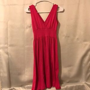 Women’s Rosebud Pink V-Neck Sundress Size : Small